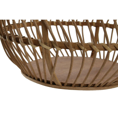 Basket set DKD Home Decor Brown Natural Bamboo Tropical 34,5 x 34,5 x