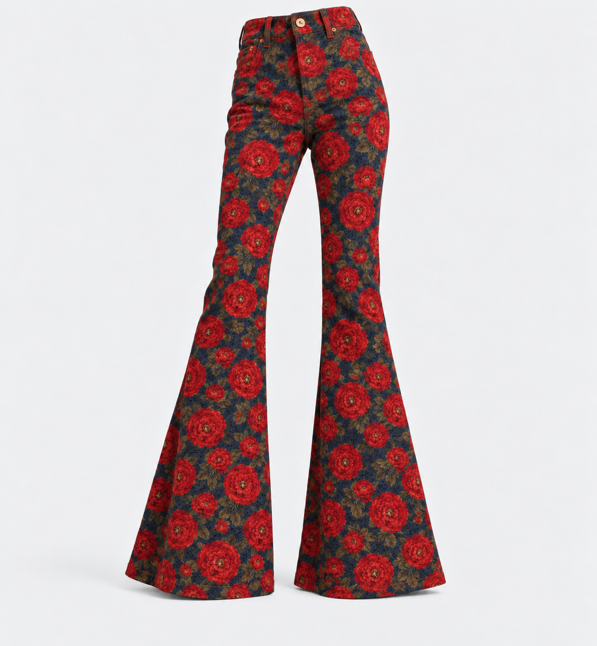 Wood red rose