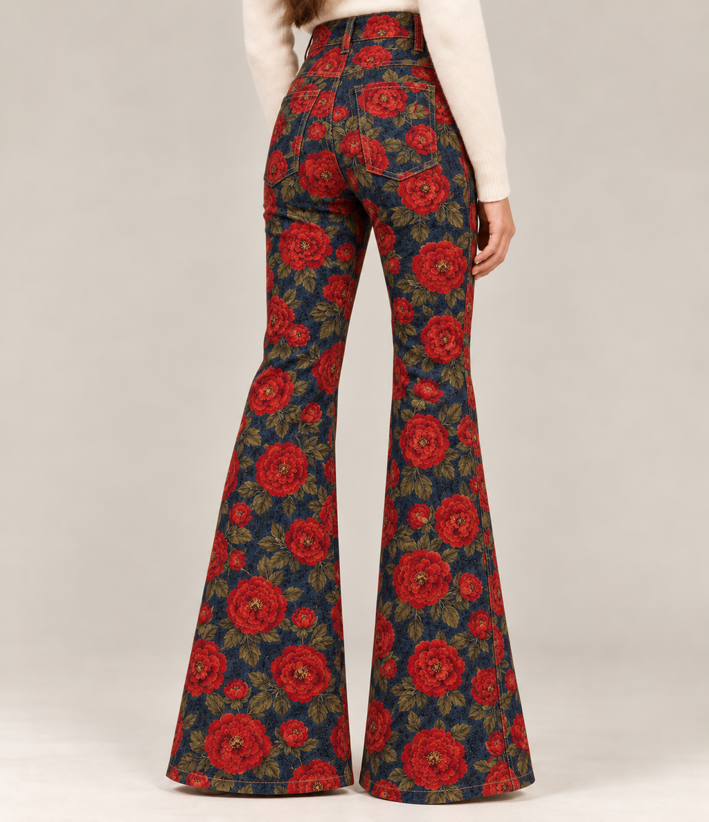 Wood red rose