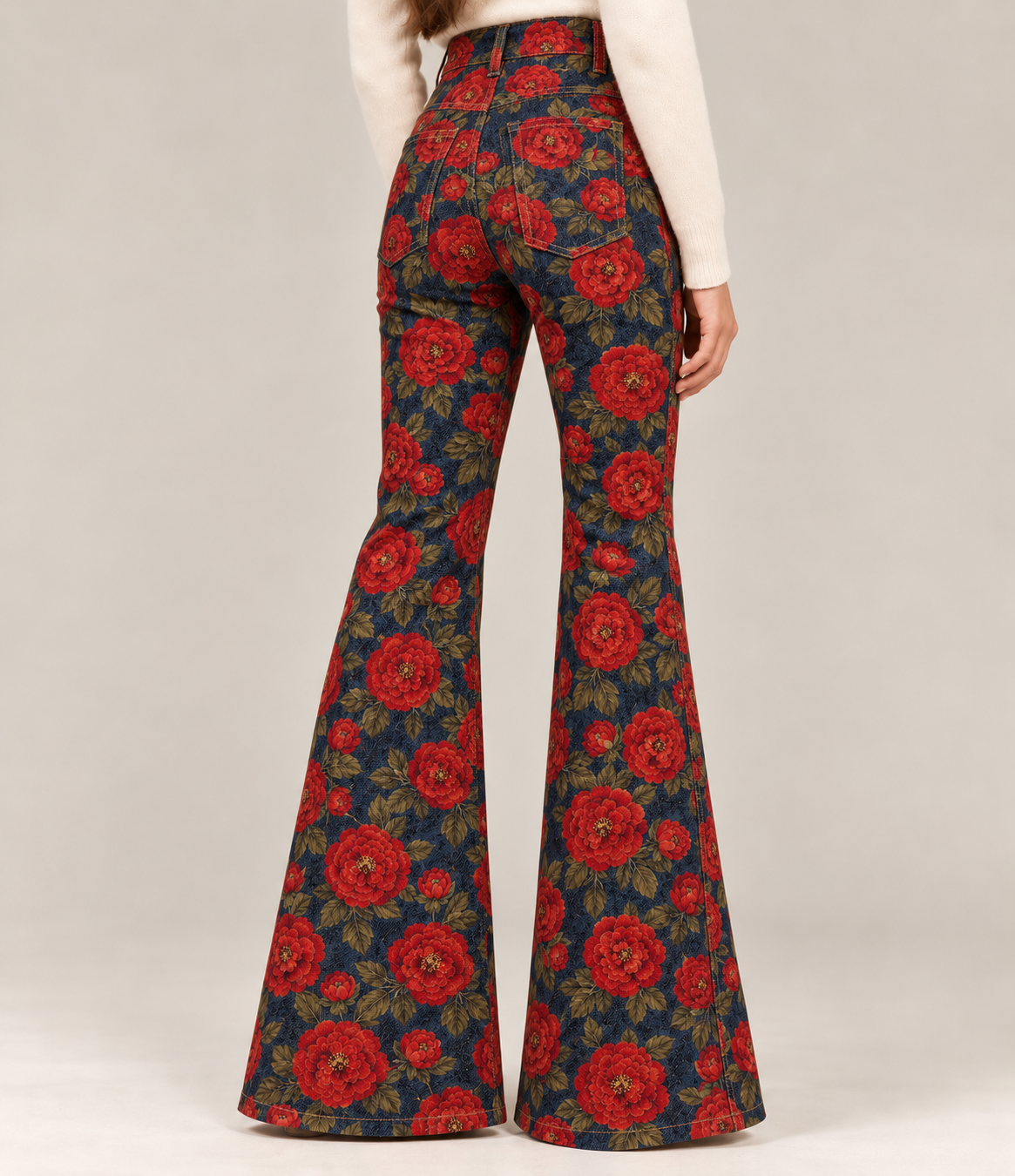 Wood red rose